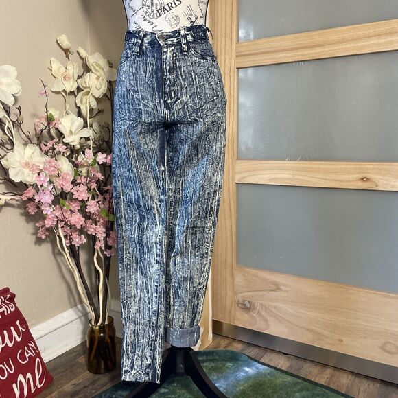 Aphrodite LA High Waisted Acid Washed Jeans Women's Size 1 Skinny - Picture 1 of 6